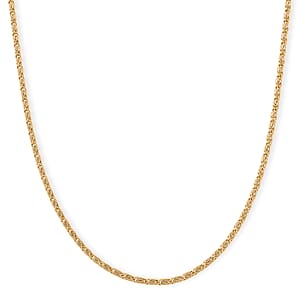 Byzantine Chain Necklace in ION Plated YG Stainless Steel 24-26 Inches