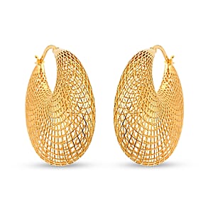 D'Joy Classic Hoop Earrings in 14K YG Over Sterling Silver 8.80 Grams