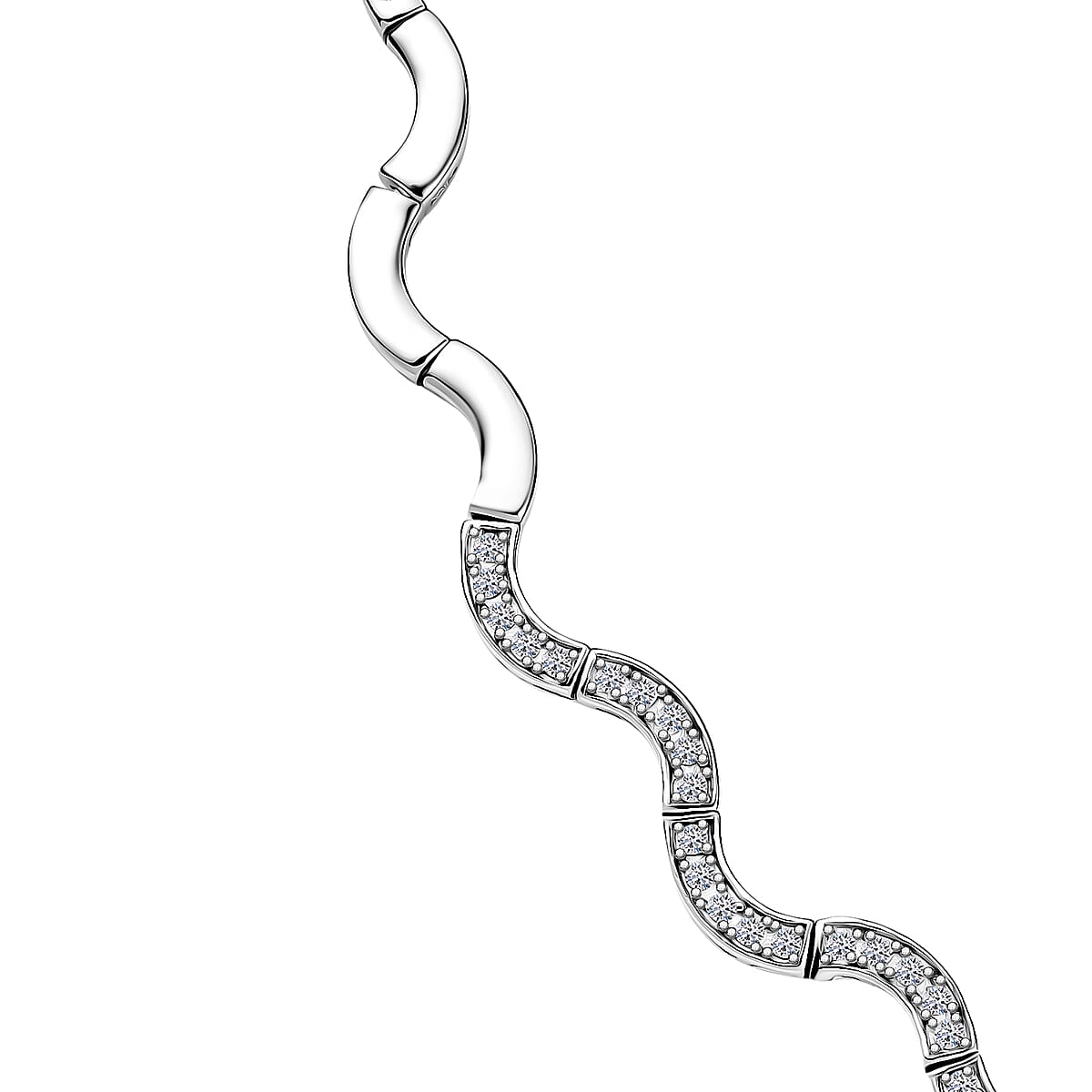 Luxuriant Lab Grown Diamond G-H SI 2.10 ctw  Necklace in Rhodium Over Sterling Silver 20 Inches image number 4