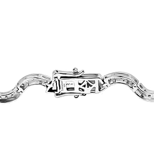 Luxuriant Lab Grown Diamond G-H SI 1.50 ctw Bracelet in Rhodium Over Sterling Silver (7.25 In)