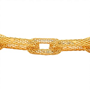 D'Joy 14K YG Over Sterling Silver Paperclip Bracelet (7.25 In) (12 g)