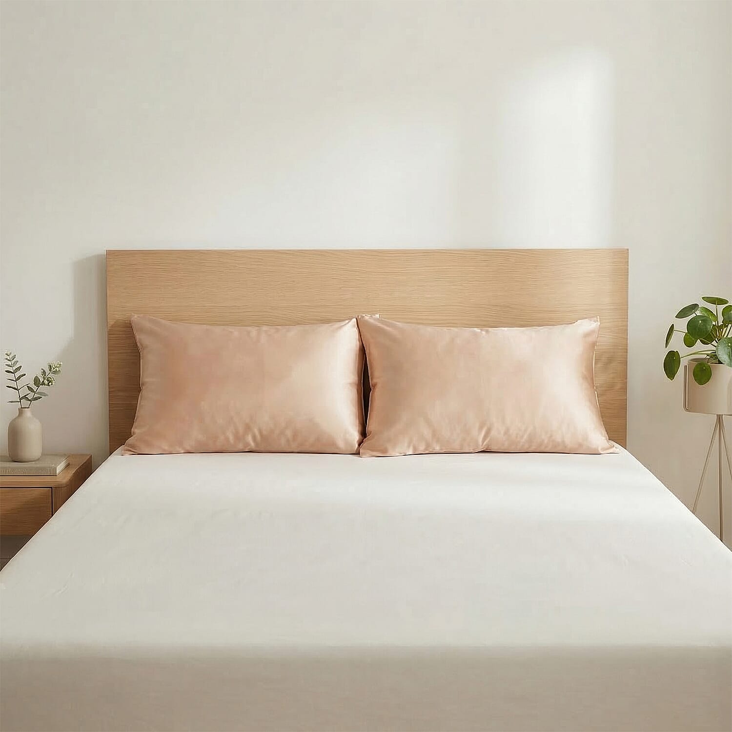 Livmore Set of 2 Beige Nylon and Spandex Cooling Pillowcase