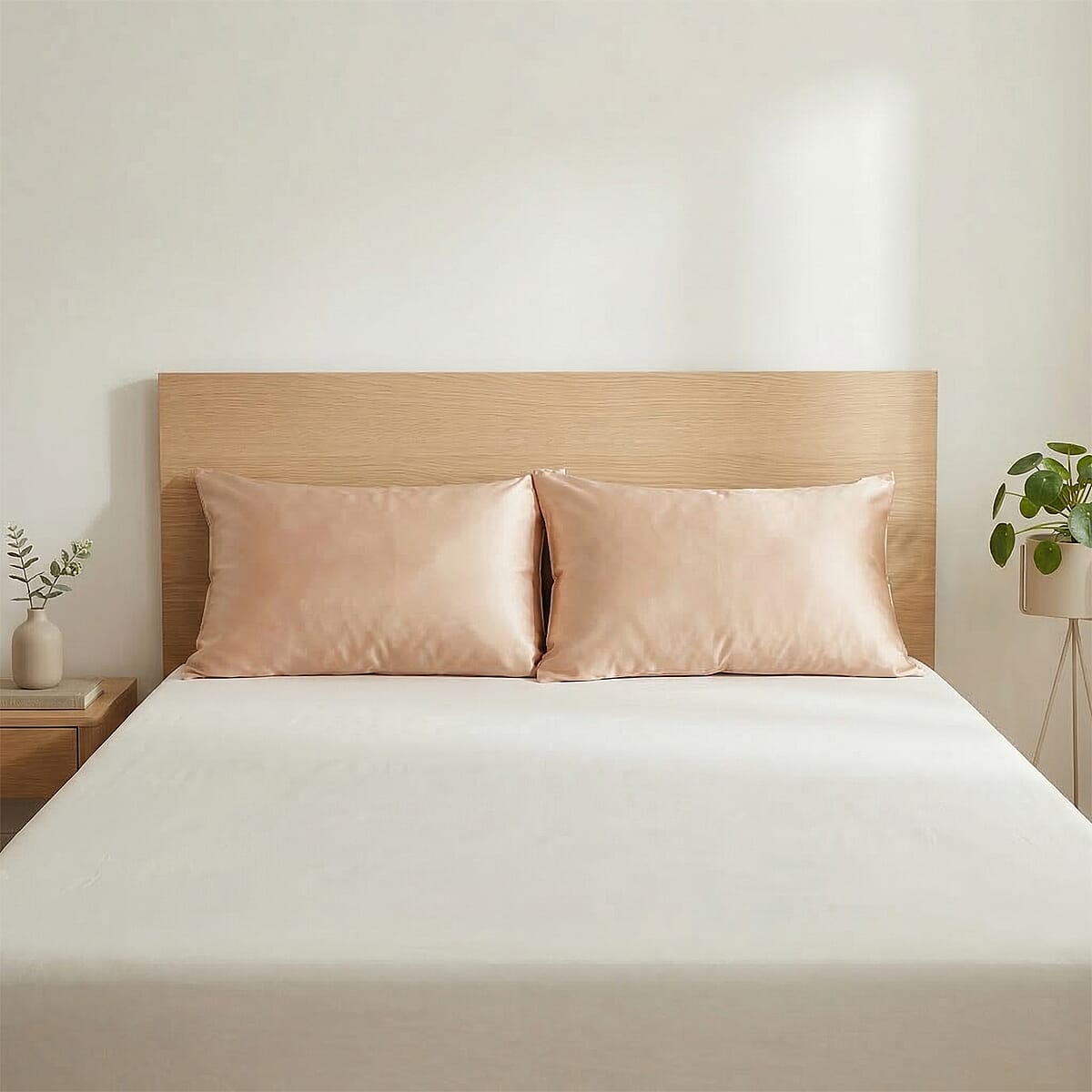 Livmore Set of 2 Beige Nylon and Spandex Cooling Pillowcase image number 3