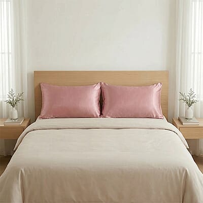 Livmore Set of 2 Pink Nylon and Spandex Cooling Pillowcase (20x30)