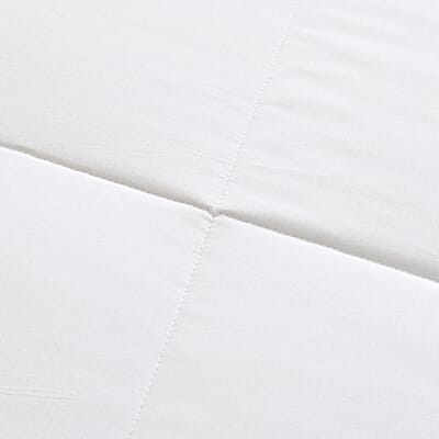 Livmore 100% Mulberry Silk Filled White Solid Summer Duvet- Queen