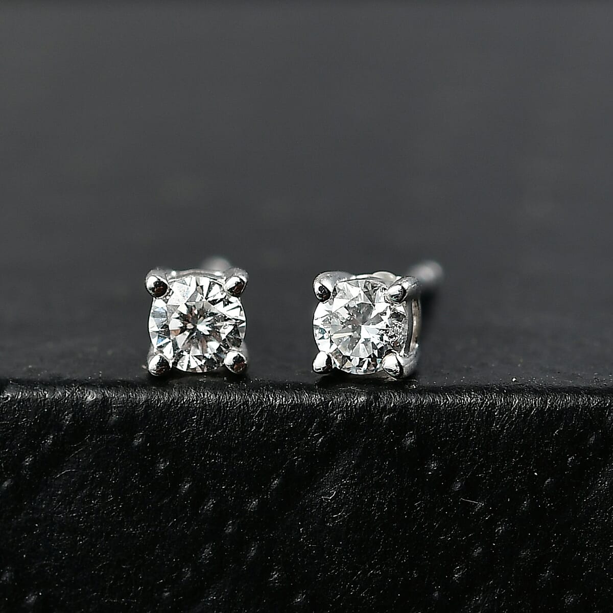 Luxuriant Lab Grown Diamond G-H SI 0.25 ctw Earrings in Rhodium Over Sterling Silver image number 1