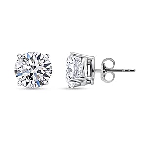 Doorbuster Certified Luxuriant Lab Grown Diamond VVS2 4.00 ctw Stud Earrings in 14K White Gold