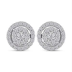Ankur Treasure Chest Luxuriant Lab Grown Diamond 0.75 ctw Earrings in 10K White Gold