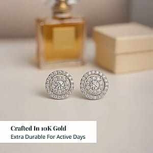 Ankur Treasure Chest Luxuriant Lab Grown Diamond 0.75 ctw Earrings in 10K White Gold