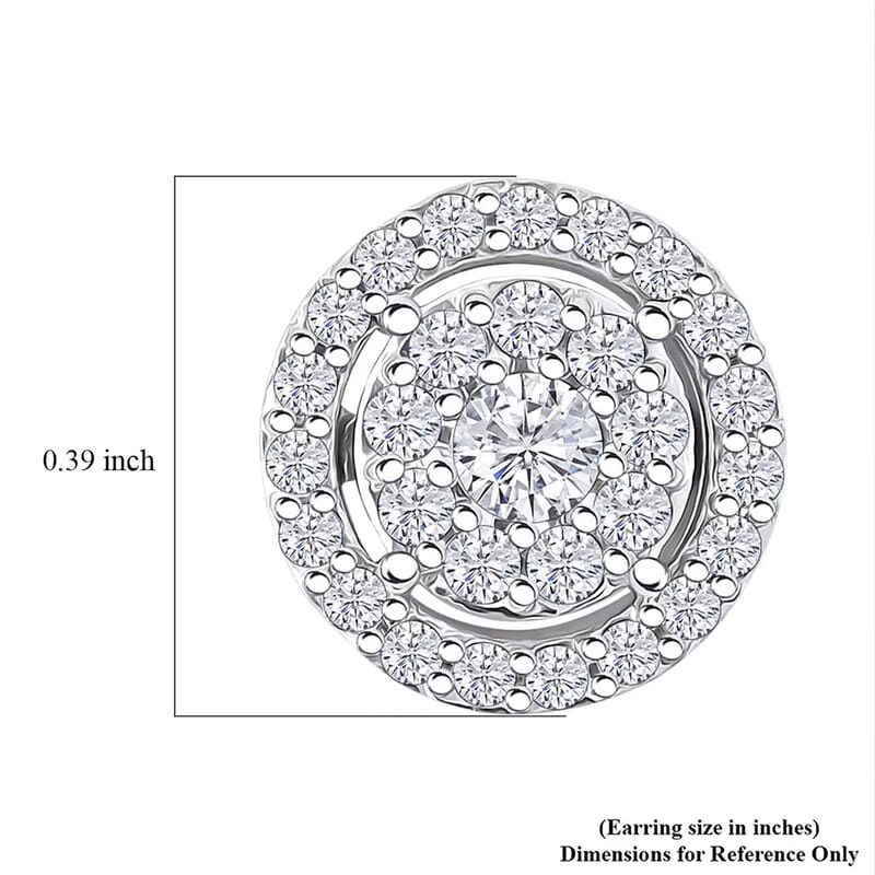 Ankur Treasure Chest Luxuriant Lab Grown Diamond 0.75 ctw Earrings in 10K White Gold