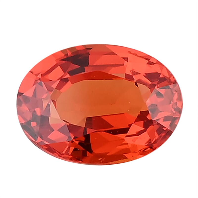 AAAA Sunset Sapphire (Oval 8x6 mm) 1.40 ctw
