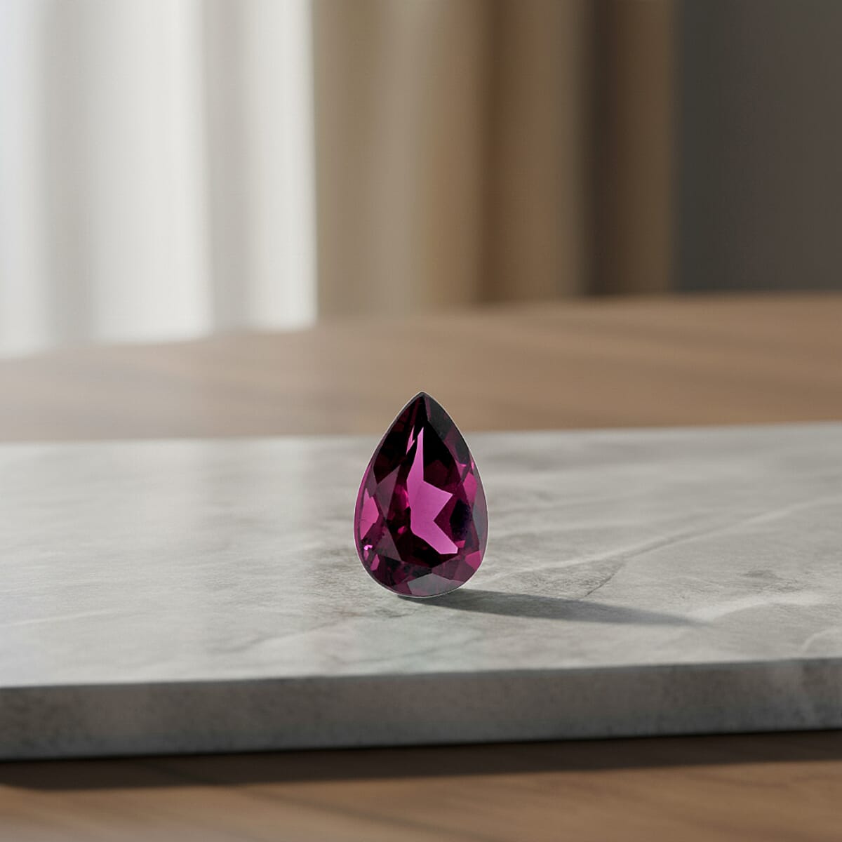 AAAA Radiant Ember Garnet (Pear 10x7 mm) 2.00 ctw image number 1