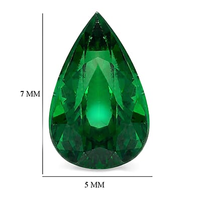 AAAA Tsavorite Garnet (Pear 7x5 mm) 0.70 ctw