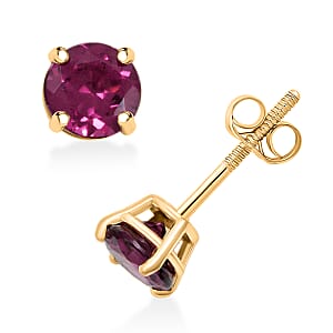 Doorbuster AAA Radiant Ember Garnet 1.20 ctw Screw Post Earrings in 14K Yellow Gold 