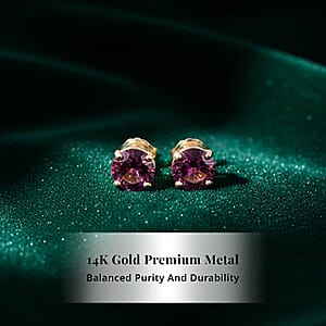 Doorbuster AAA Radiant Ember Garnet 1.20 ctw Screw Post Earrings in 14K Yellow Gold 