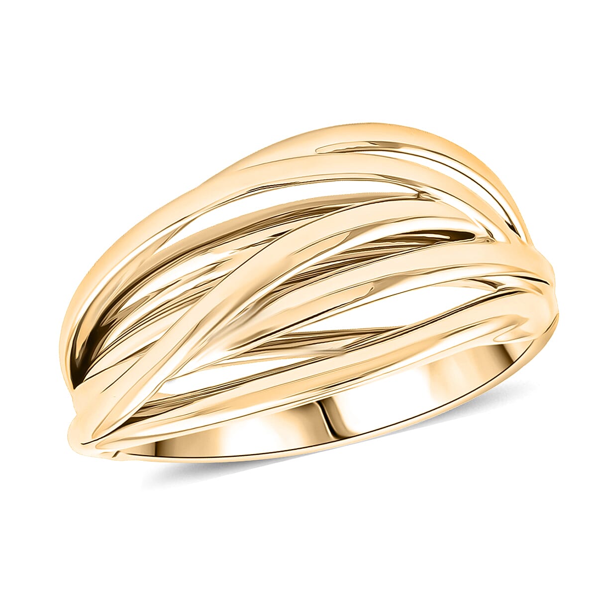 Calvin Klein Closeout Crisp Bangle Bracelet in ION Plated YG Stainless Steel (5.50 In) image number 0