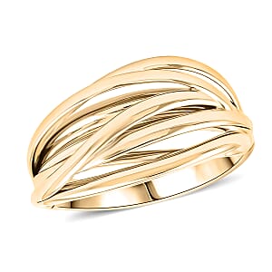 Calvin Klein Closeout Crisp Bangle Bracelet in ION Plated YG Stainless Steel (5.50 In)