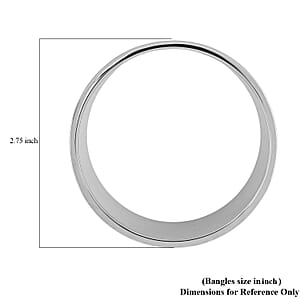 Calvin Klein Spellbound ION Plated Black Stainless Steel Bangle Bracelet (7.00 In)