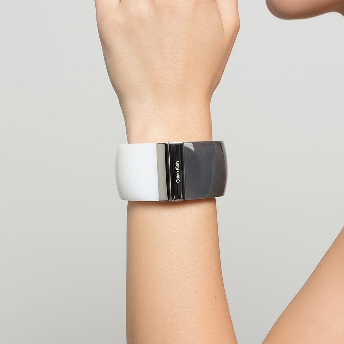 Calvin Klein Closeout Stainless Steel Vision Bangle Bracelet (6.25 In) image number 2