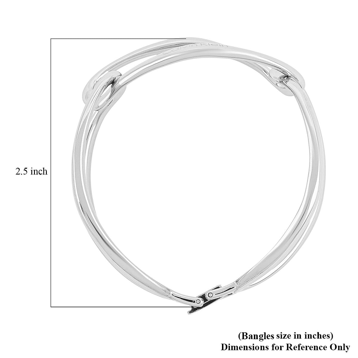 Calvin Klein Closeout Stainless Steel Lovely Bangle Bracelet (6.50 In) image number 4