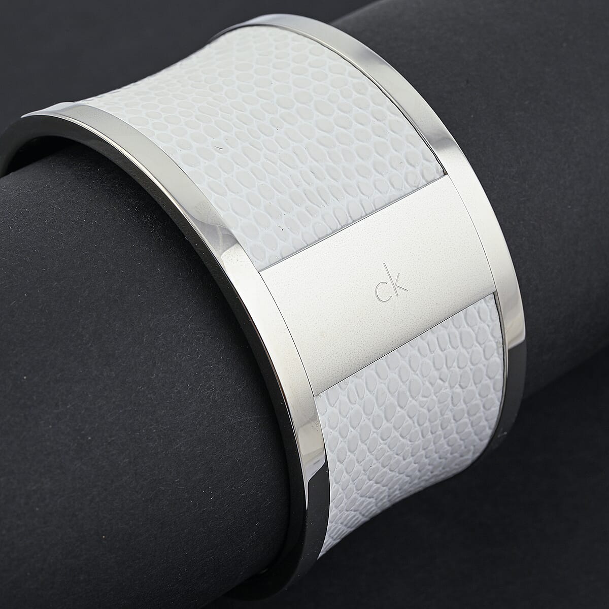 Calvin Klein Closeout Spellbound Stainless Steel Bangle Bracelet (7.00 In) image number 1