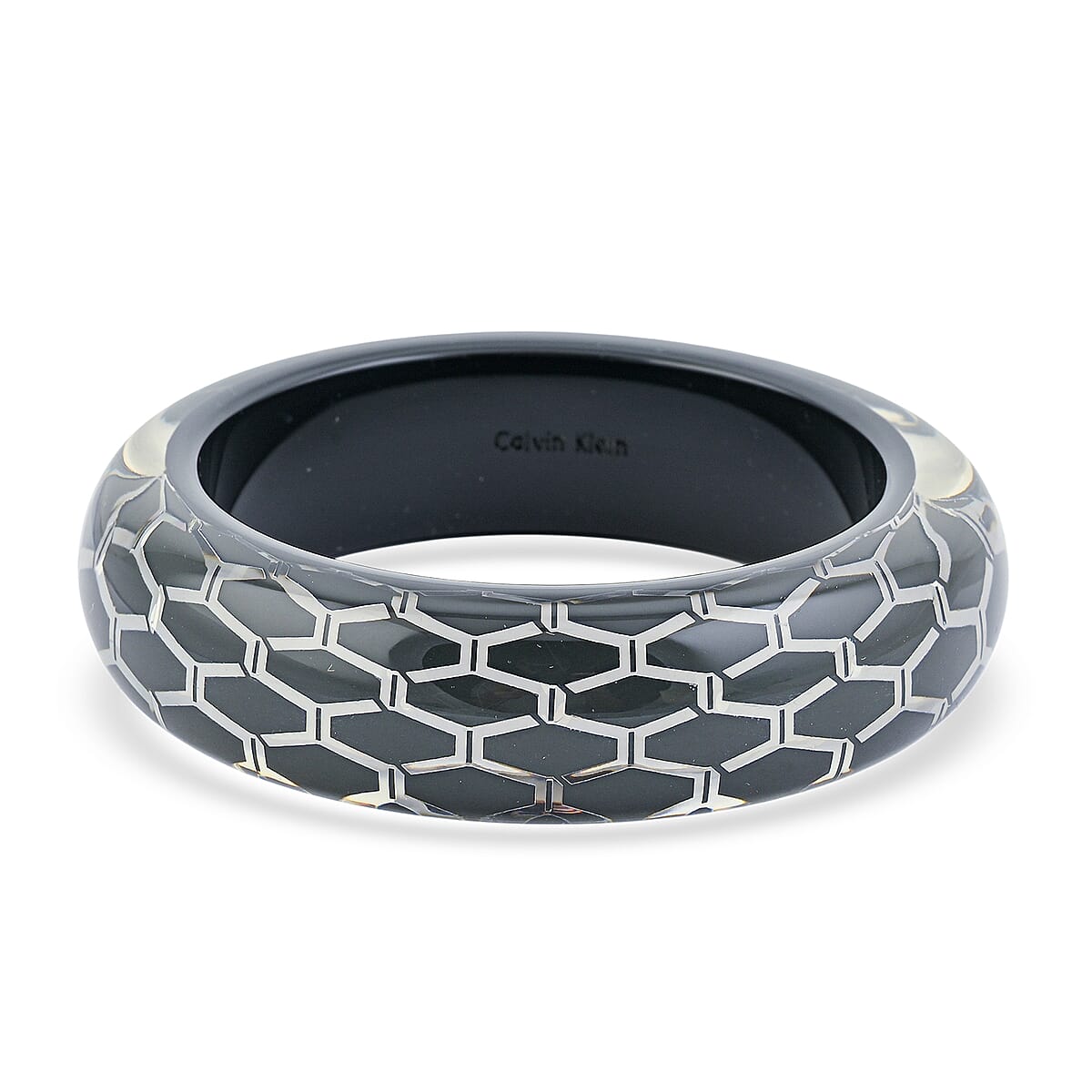 Mega Day Deal Calvin Klein Closeout Stainless Steel Abstract Bangle Bracelet (7.50 In) image number 0