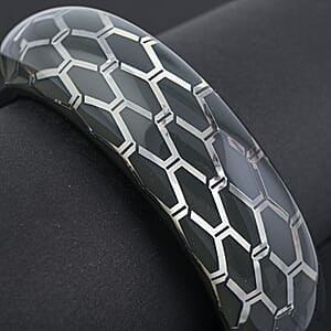 Calvin Klein Closeout Stainless Steel Abstract Bangle Bracelet (7.50 In)