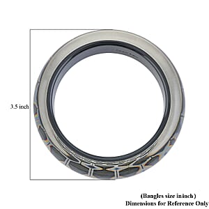 Calvin Klein Closeout Stainless Steel Abstract Bangle Bracelet (7.50 In)