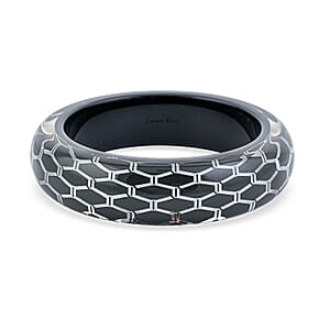 Mega Day Deal Calvin Klein Closeout Stainless Steel Abstract Bangle Bracelet (8.00 In)
