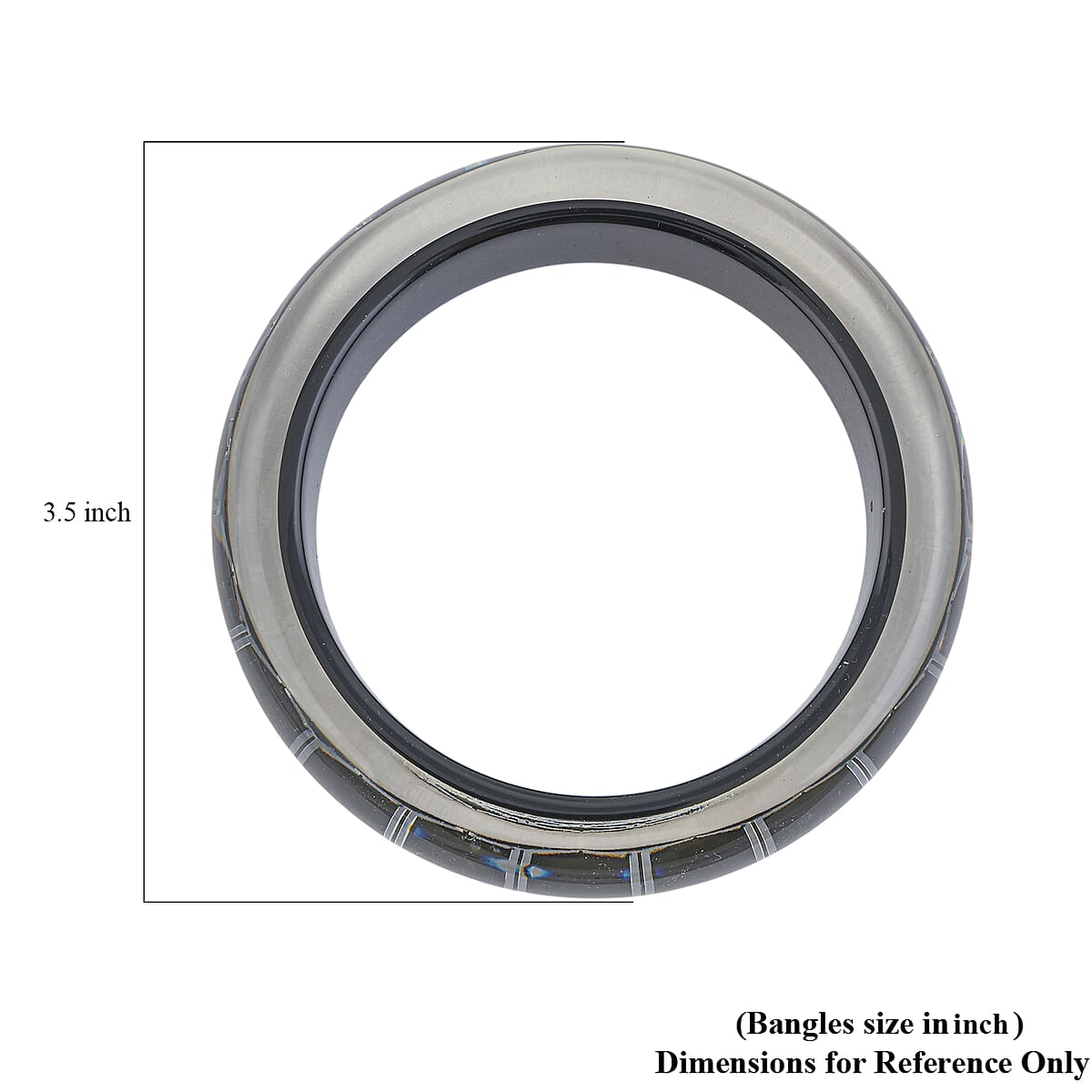 Mega Day Deal Calvin Klein Closeout Stainless Steel Abstract Bangle Bracelet (8.00 In) image number 3