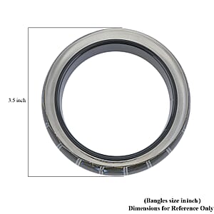 Calvin Klein Closeout Stainless Steel Abstract Bangle Bracelet (8.00 In)