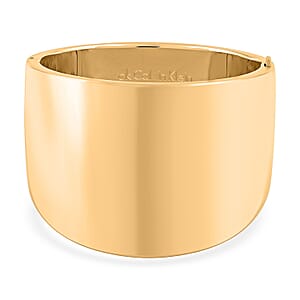Calvin Klein Closeout Billow ION Plated YG Stainless Steel Bangle Bracelet (5.50 In)