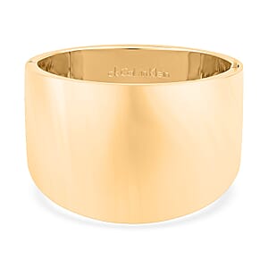 Calvin Klein Closeout Billow ION Plated YG Stainless Steel Bangle Bracelet (6.00 In)