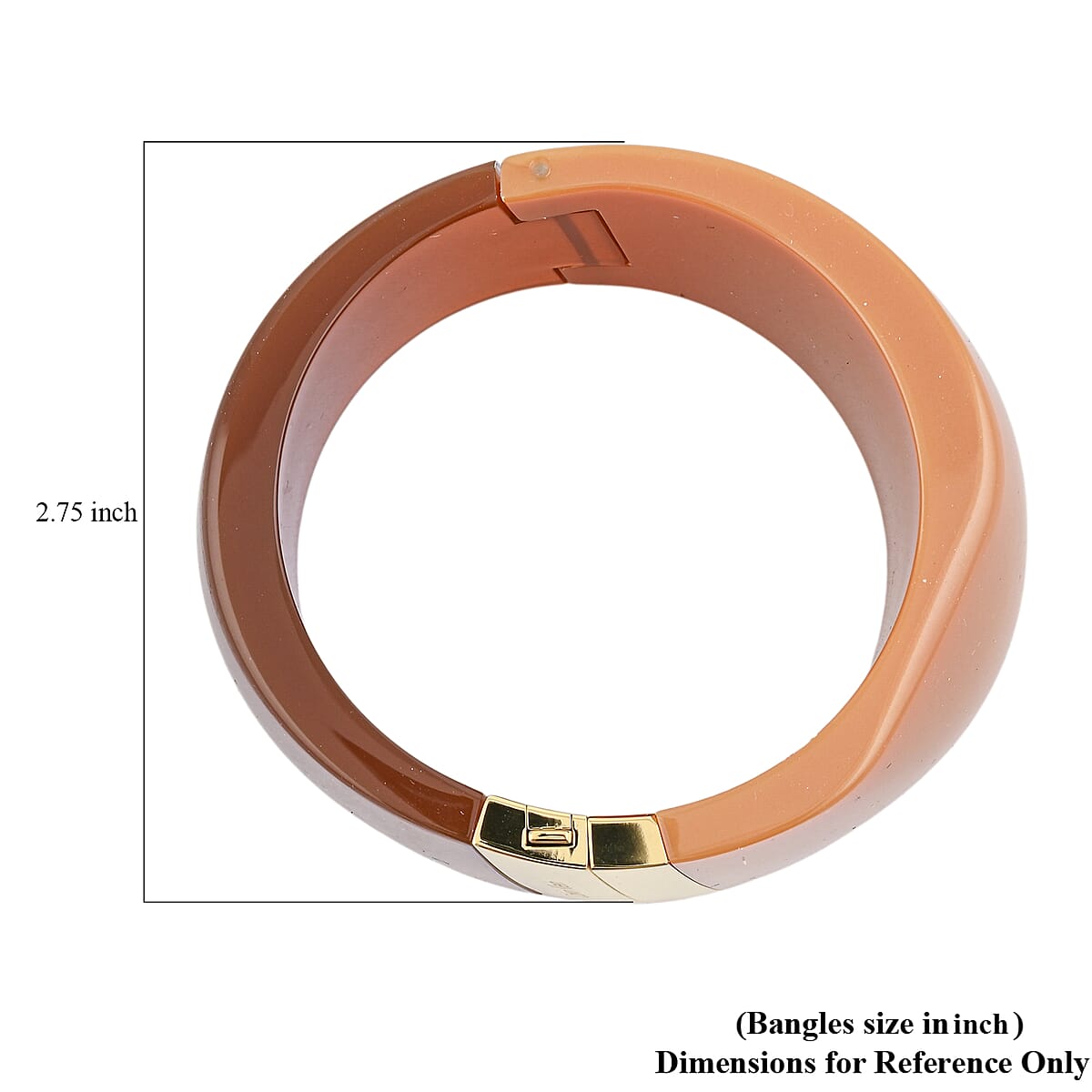 Calvin Klein Closeout ION Plated YG Stainless Steel Vision Bangle Bracelet (6.25 In) image number 4