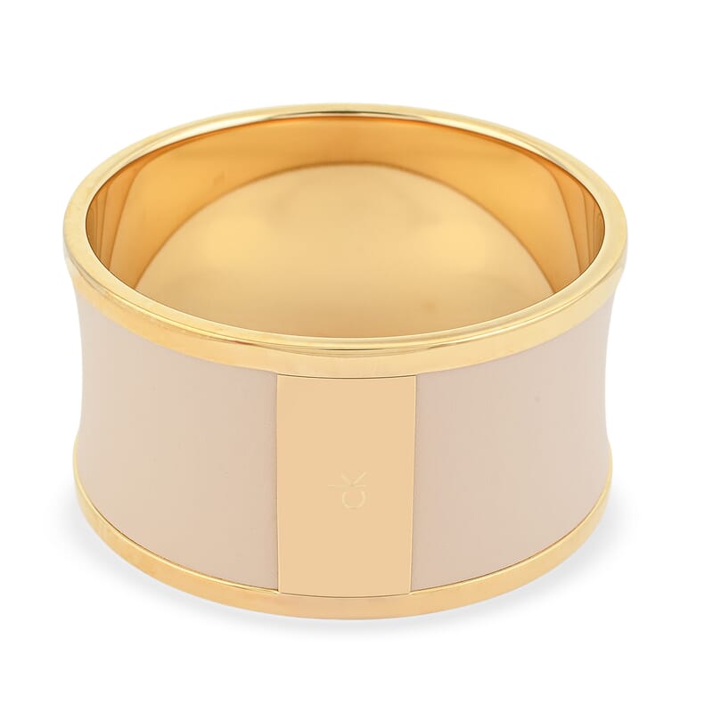 Calvin Klein Closeout Spellbound ION Plated YG Stainless Steel Bangle Bracelet (7.00 In)