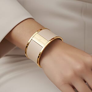 Calvin Klein Closeout Spellbound ION Plated YG Stainless Steel Bangle Bracelet (7.00 In)