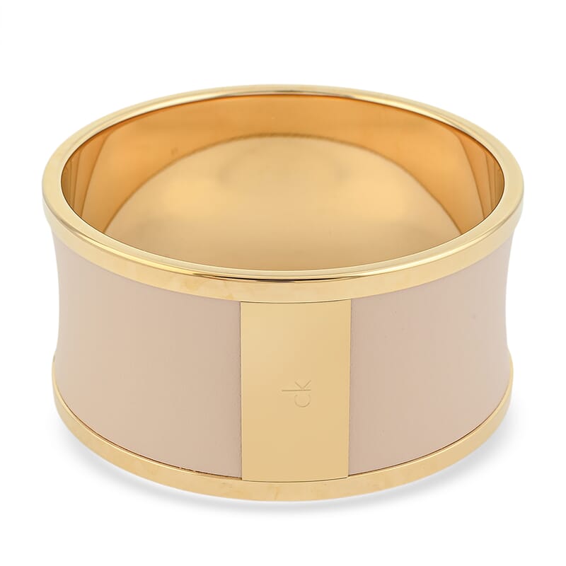 Calvin Klein Spellbound ION Plated YG Stainless Steel Bangle Bracelet (8.00 In)