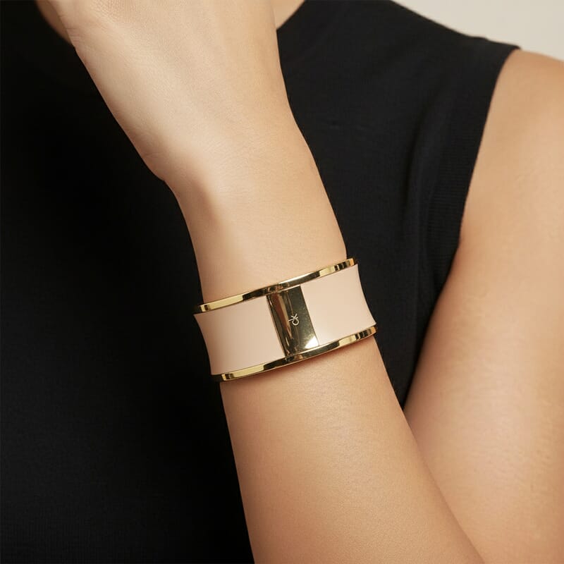 Calvin Klein Spellbound ION Plated YG Stainless Steel Bangle Bracelet (8.00 In)