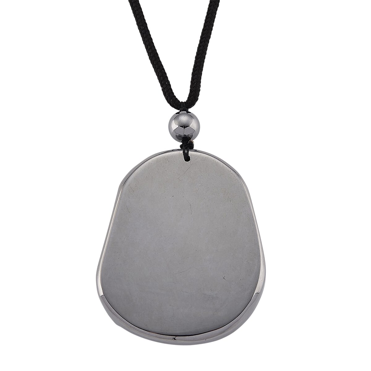 Doorbuster Terahertz 130.00 ctw Carved Tiger Pendant with Black Cord in Necklace 28 Inches image number 4