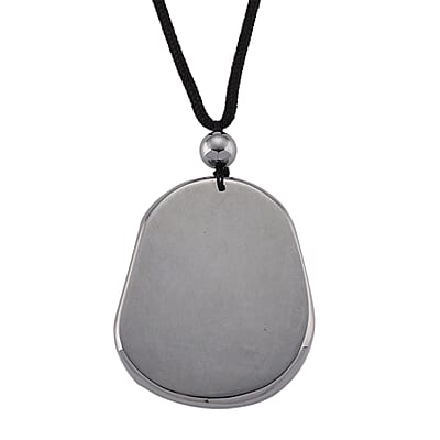  Terahertz 130.00 ctw Carved Tiger Pendant with Black Cord in Necklace 28 Inches