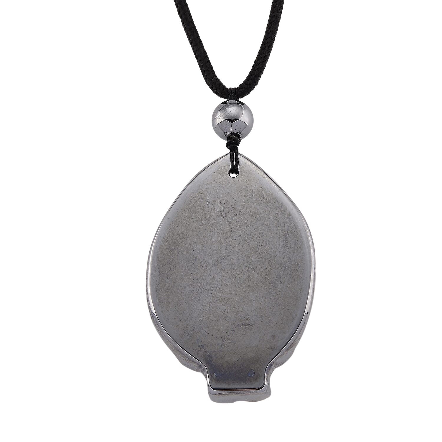 Terahertz 95.00 ctw Carved Fox Pendant with Black Cord in Necklace 28 Inches