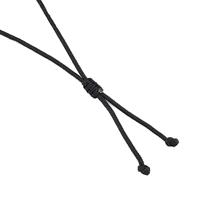  Terahertz 95.00 ctw Carved Fox Pendant with Black Cord in Necklace 28 Inches