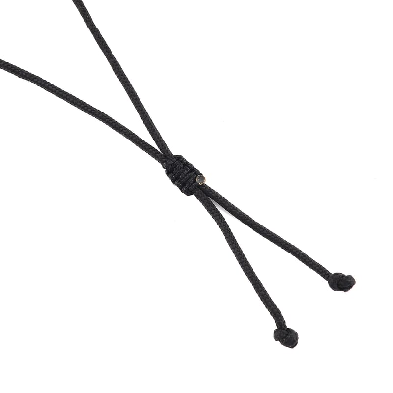 Terahertz 95.00 ctw Carved Fox Pendant with Black Cord in Necklace 28 Inches