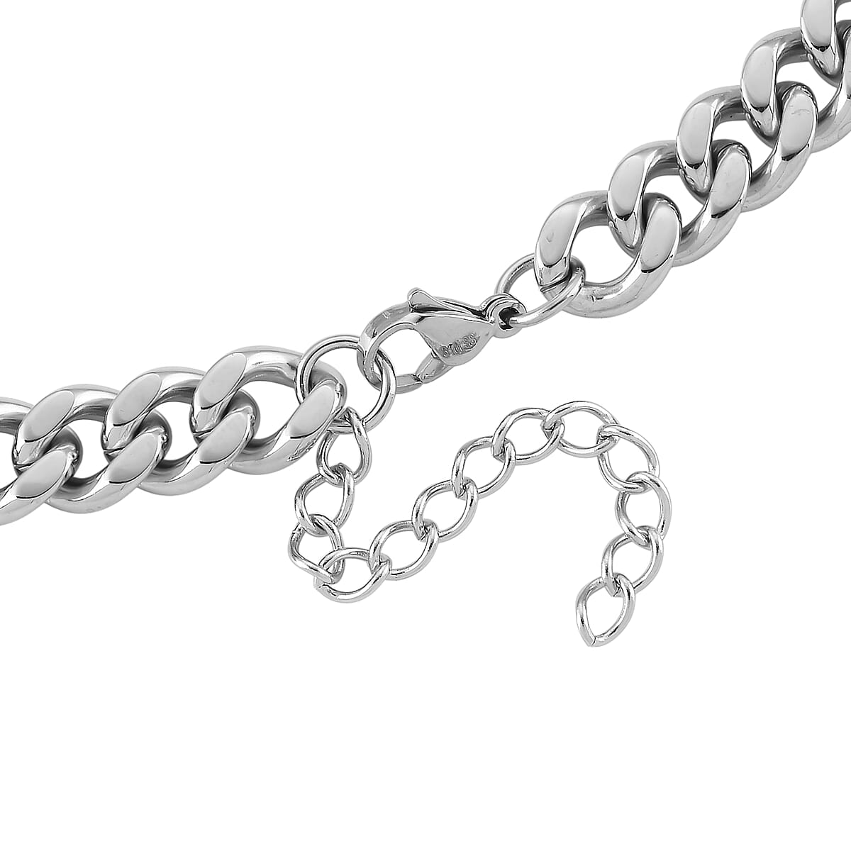 White Shell Pearl Necklace (20-22 Inches) in Stainless Steel image number 5