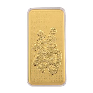 24K Yellow Golden Blessings FU Emboss Sheet (100mg) (Del. in 8-10 Days)