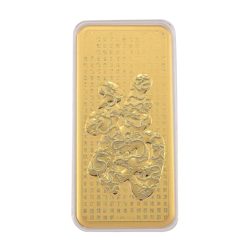 24K Yellow Golden Blessings FU Emboss Sheet (100mg)
