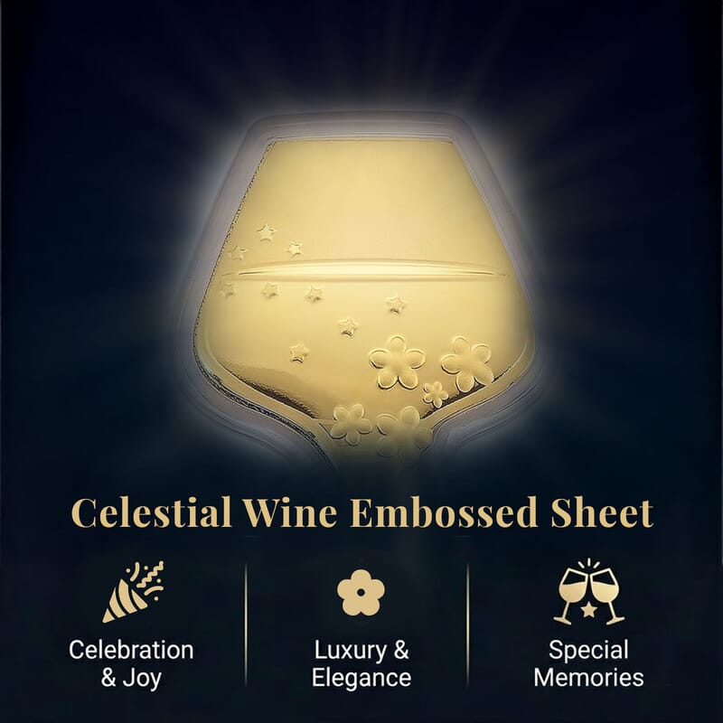 24K Golden Celestial Wine Blessing Sheet 10mg