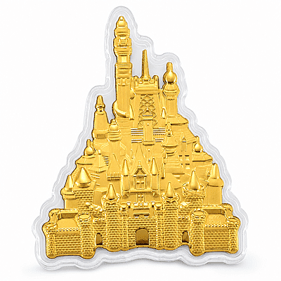 24K Golden Royal Castle Emboss Sheet 10mg - Product card gallery slide 1 (10178347434297)