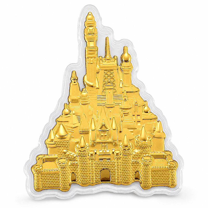 24K Golden Royal Castle Emboss Sheet 10mg
