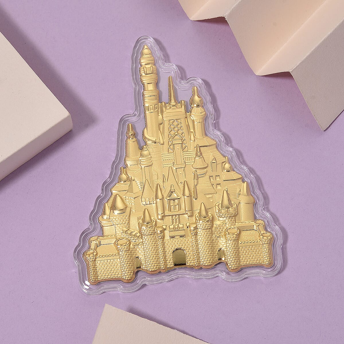 24K Golden Royal Castle Emboss Sheet 10mg image number 1